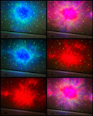 چراغ خواب کهکشانی فضانورد Astronaut Nebula Projector مدل نشسته گیتار به دست با ریموت کنترل