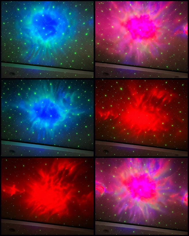 چراغ خواب کهکشانی فضانورد Astronaut Nebula Projector مدل نشسته گیتار به دست با ریموت کنترل