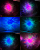 چراغ خواب کهکشانی فضانورد Astronaut Nebula Projector مدل نشسته گیتار به دست با ریموت کنترل