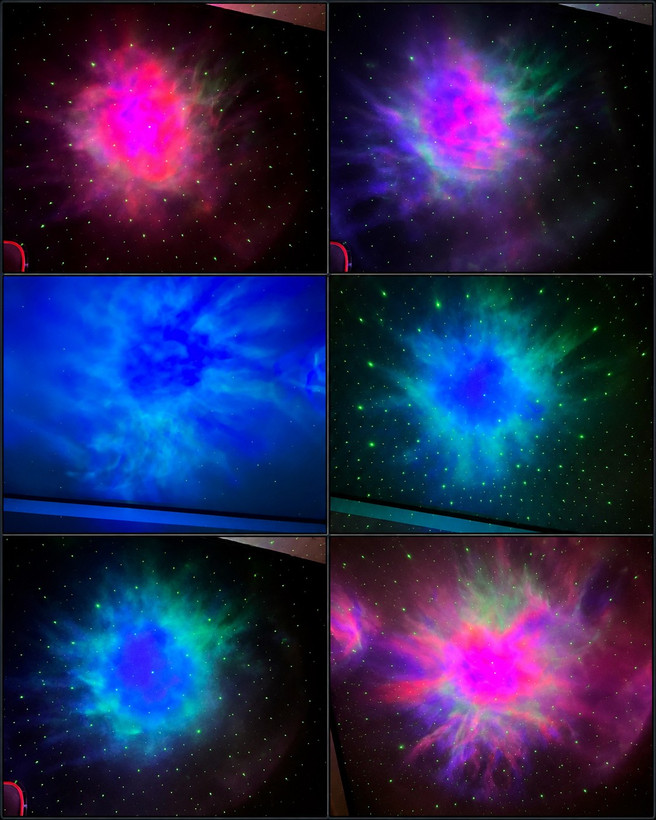 چراغ خواب کهکشانی فضانورد Astronaut Nebula Projector مدل نشسته گیتار به دست با ریموت کنترل